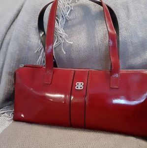 Bosca red shoulder bag